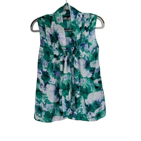 Annie Klein Women's Floral Sleeveless‎ Blouse Size M - Picture 1 of 6